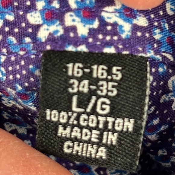 Nick Graham  blue floral modern fit button down shirt - Picture 4 of 7